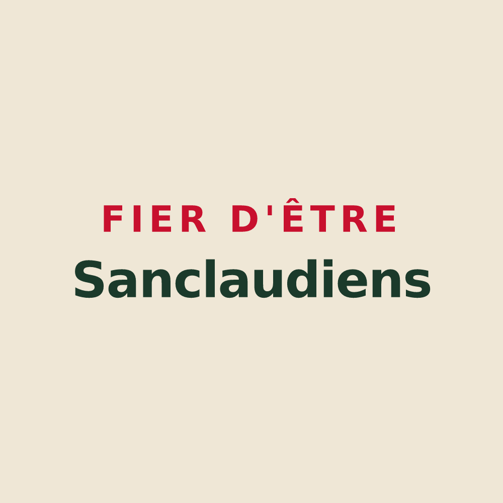 Tote bag « Fier d'être Sanclaudiens » — design pour Saint-Claude