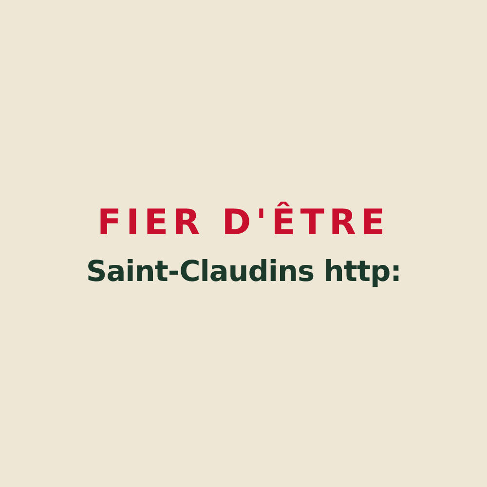 Tote bag « Fier d'être Saint-Claudins http: » — design pour Saint-Claude-de-Diray