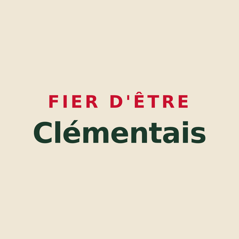 Tote bag « Fier d'être Clémentais » — design pour Saint-Clément-de-la-Place