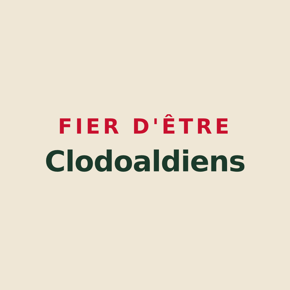 Tote bag « Fier d'être Clodoaldiens » — design pour Saint-Cloud