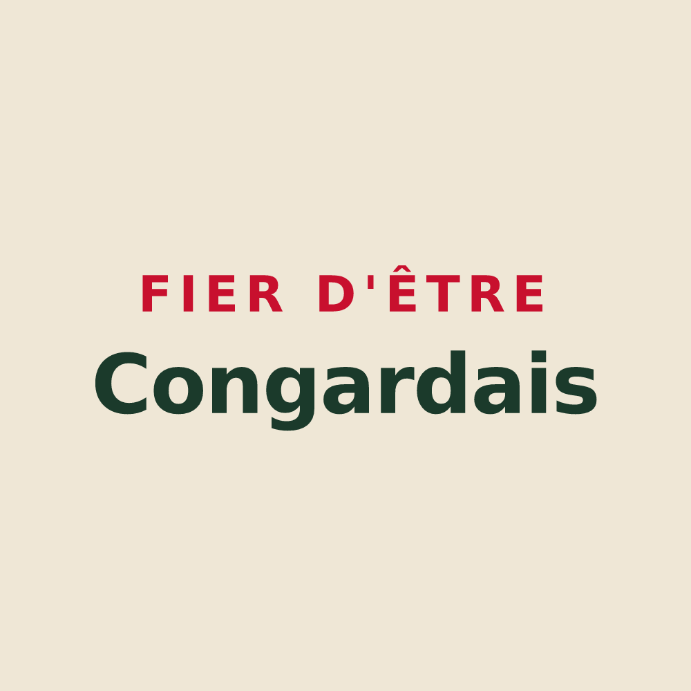 Tote bag « Fier d'être Congardais » — design pour Saint-Congard