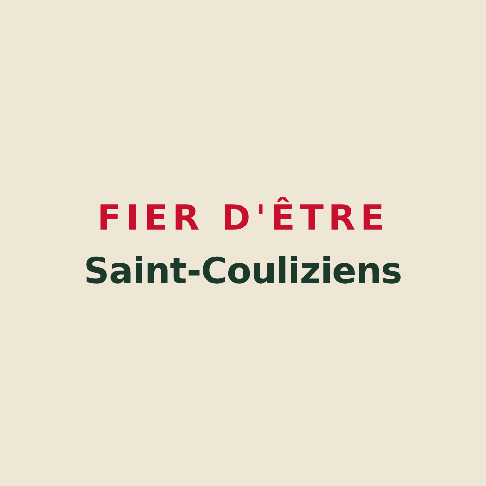 Tote bag « Fier d'être Saint-Couliziens » — design pour Saint-Coulitz