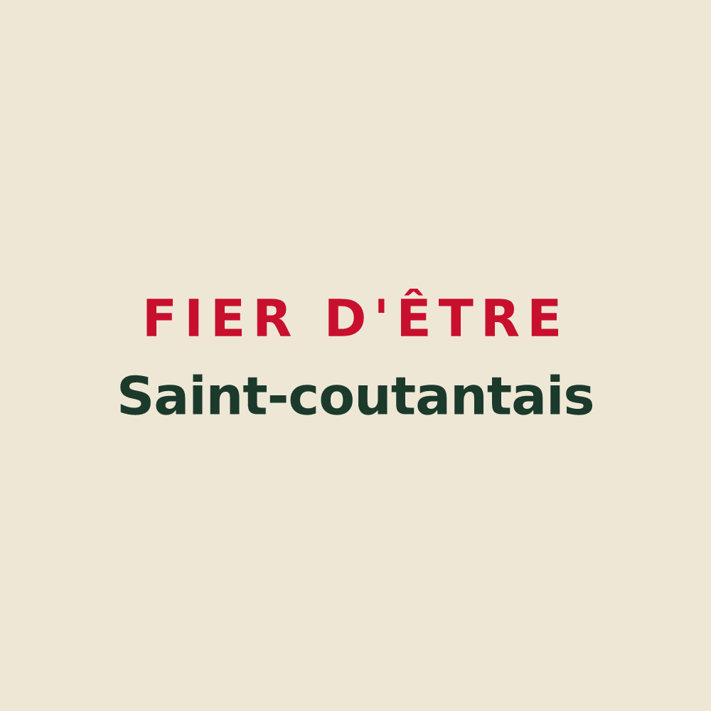 Tote bag « Fier d'être Saint-coutantais » — design pour Saint-Coutant-le-Grand