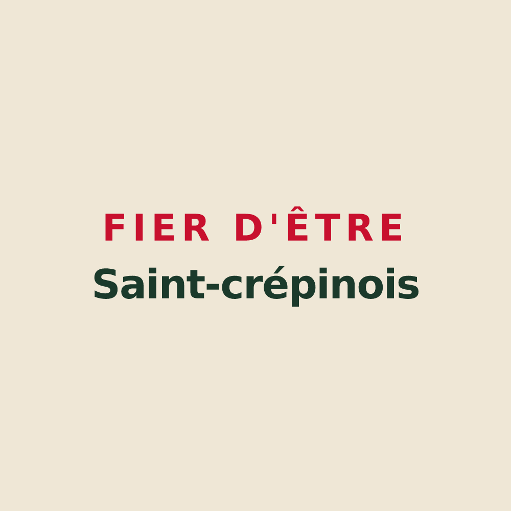 Tote bag « Fier d'être Saint-crépinois » — design pour Saint-Crépin