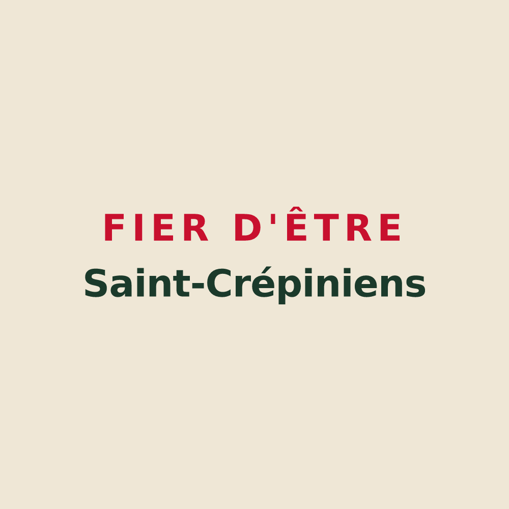 Tote bag « Fier d'être Saint-Crépiniens » — design pour Saint-Crépin-Ibouvillers