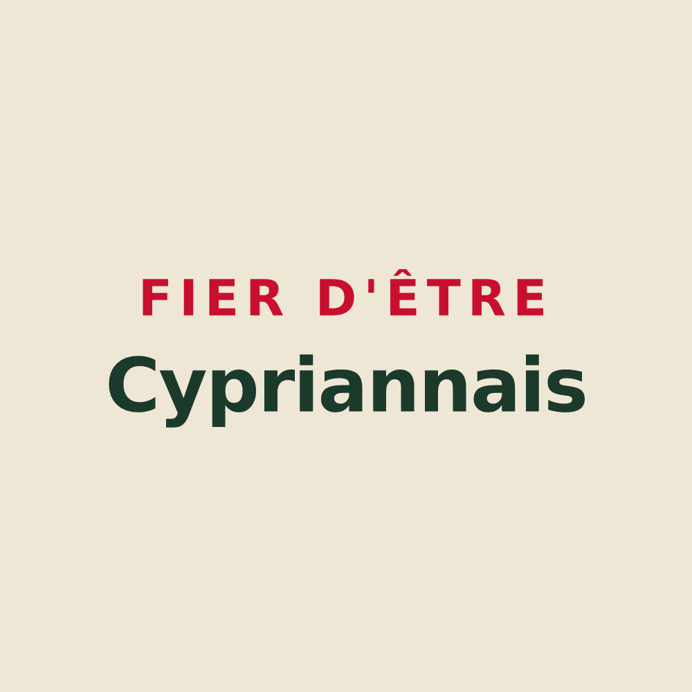 Tote bag « Fier d'être Cypriannais » — design pour Saint-Cyprien