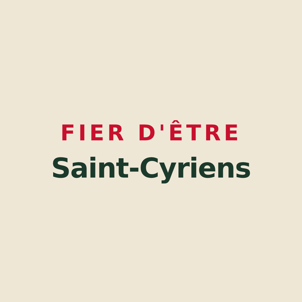Tote bag « Fier d'être Saint-Cyriens » — design pour Saint-Cyr-sur-Mer