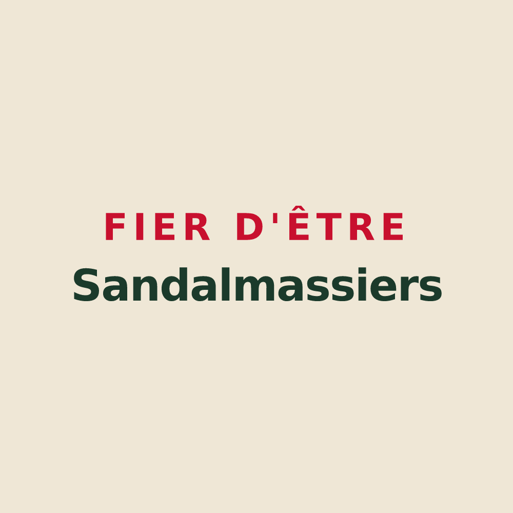 Tote bag « Fier d'être Sandalmassiers » — design pour Saint-Dalmas-le-Selvage