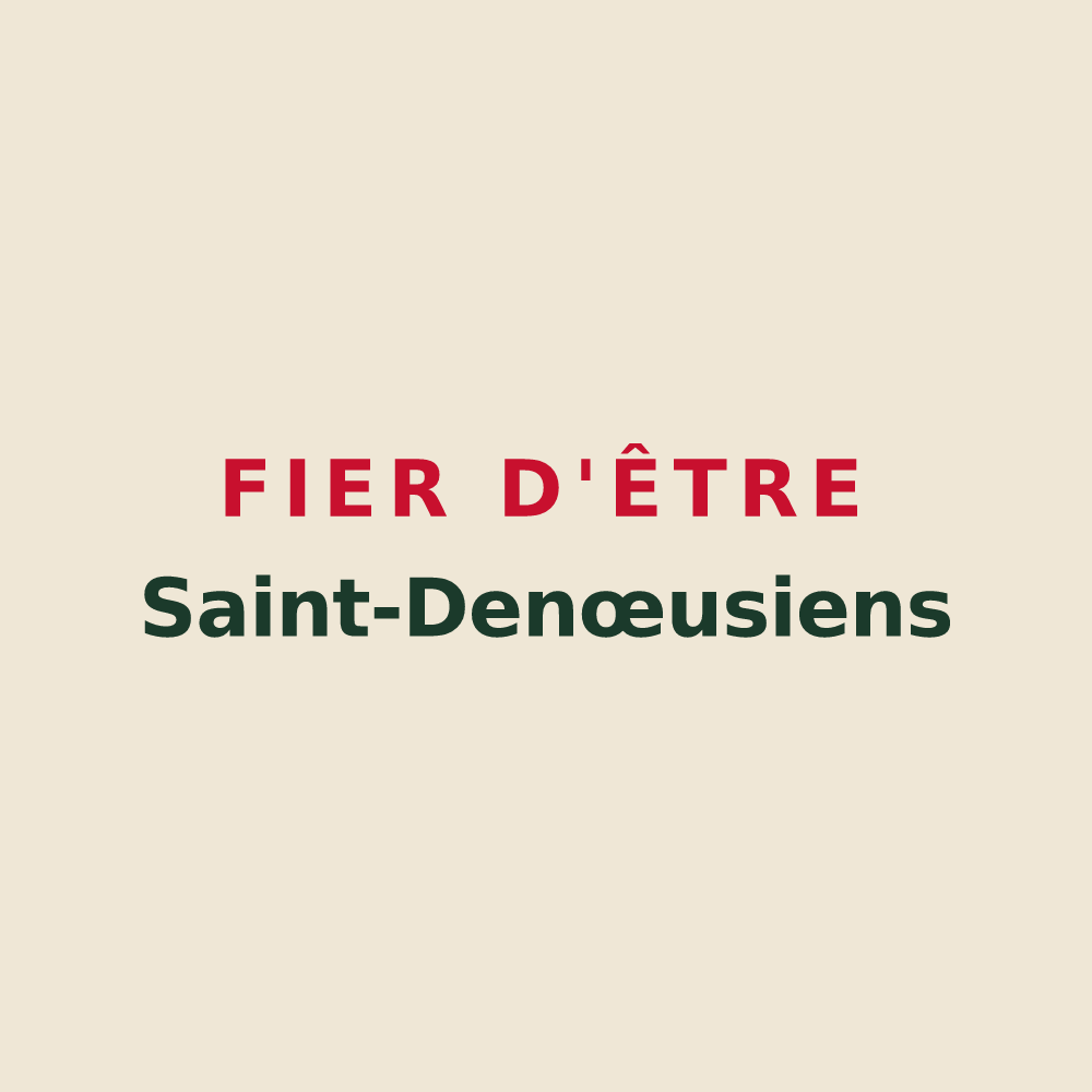 Tote bag « Fier d'être Saint-Denœusiens » — design pour Saint-Denœux