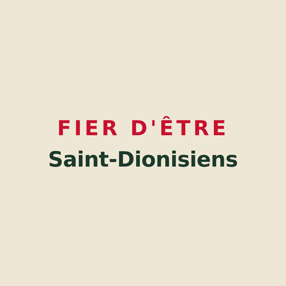 Tote bag « Fier d'être Saint-Dionisiens » — design pour Saint-Denis