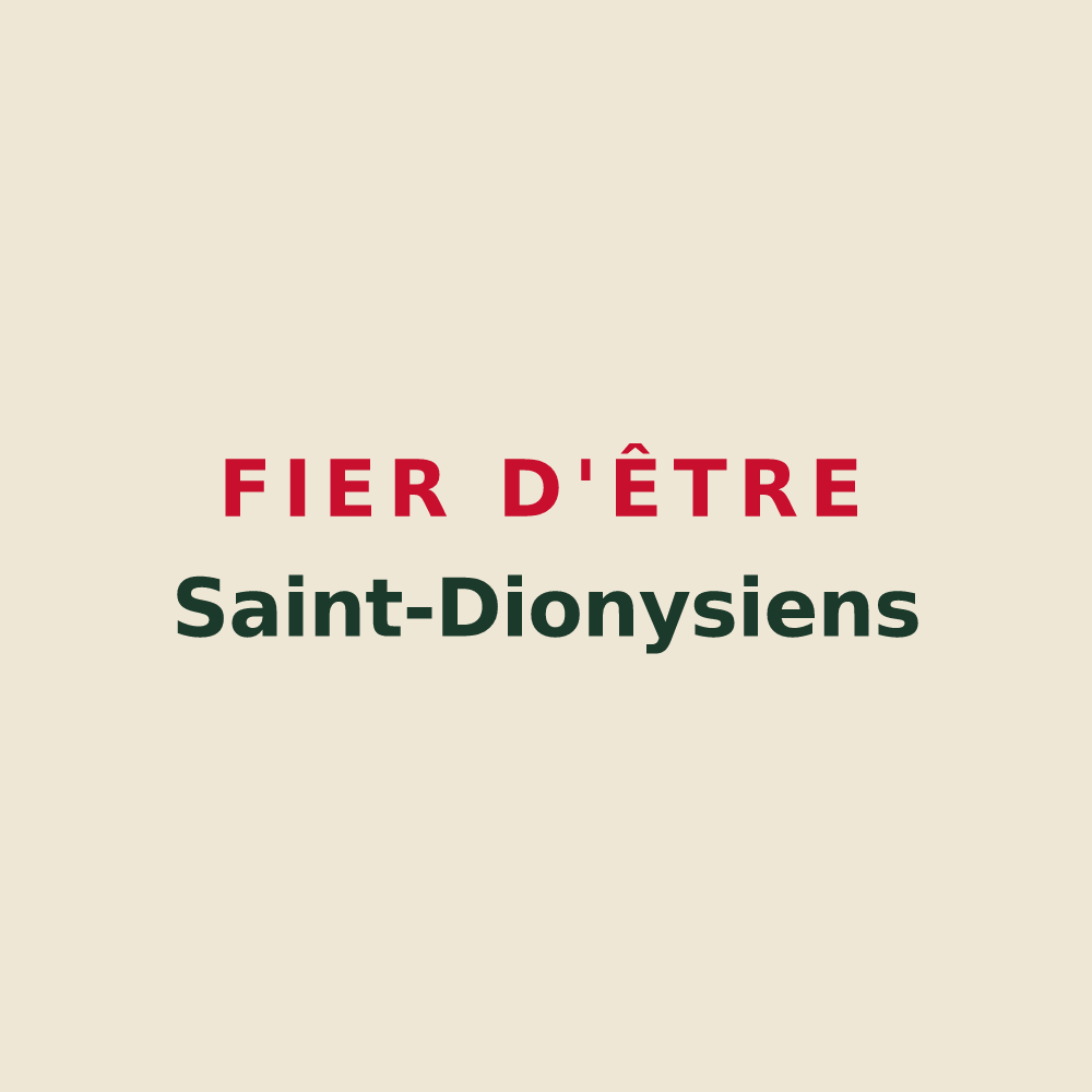 Tote bag « Fier d'être Saint-Dionysiens » — design pour Saint-Denis-d'Augerons