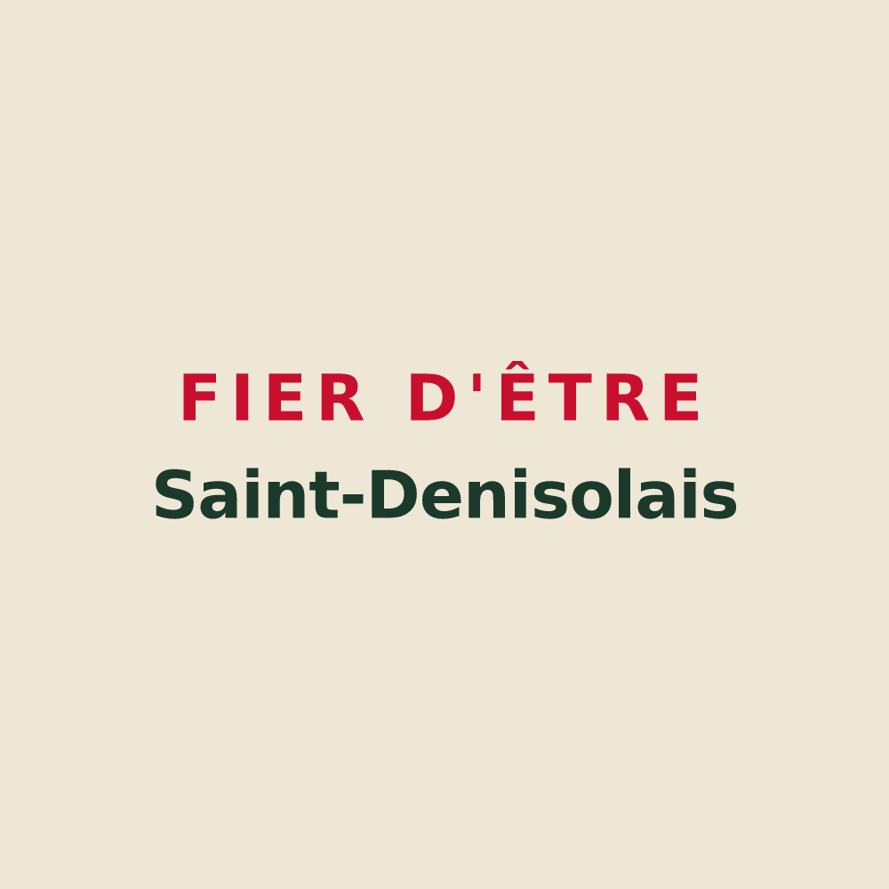 Tote bag « Fier d'être Saint-Denisolais » — design pour Saint-Denis-du-Payré