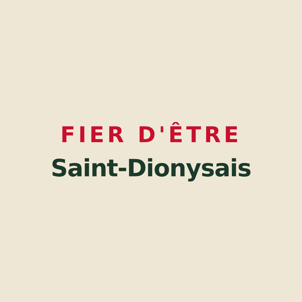 Tote bag « Fier d'être Saint-Dionysais » — design pour Saint-Denis-en-Margeride