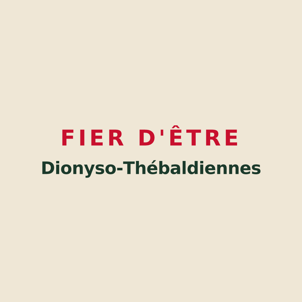 Tote bag « Fier d'être Dionyso-Thébaldiennes » — design pour Saint-Denis-le-Thiboult