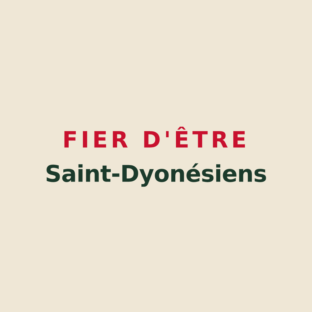 Tote bag « Fier d'être Saint-Dyonésiens » — design pour Saint-Denis-lès-Martel