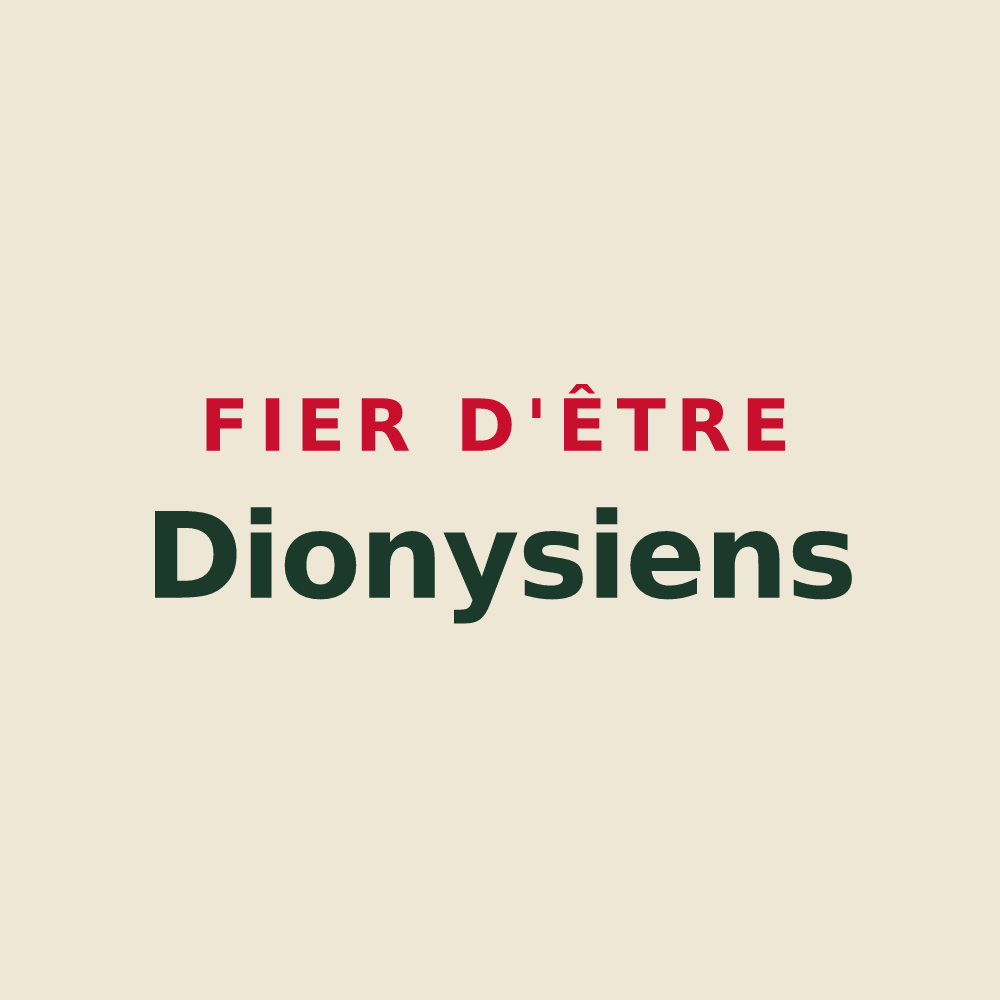 Tote bag « Fier d'être Dionysiens » — design pour Saint-Denis-lès-Rebais