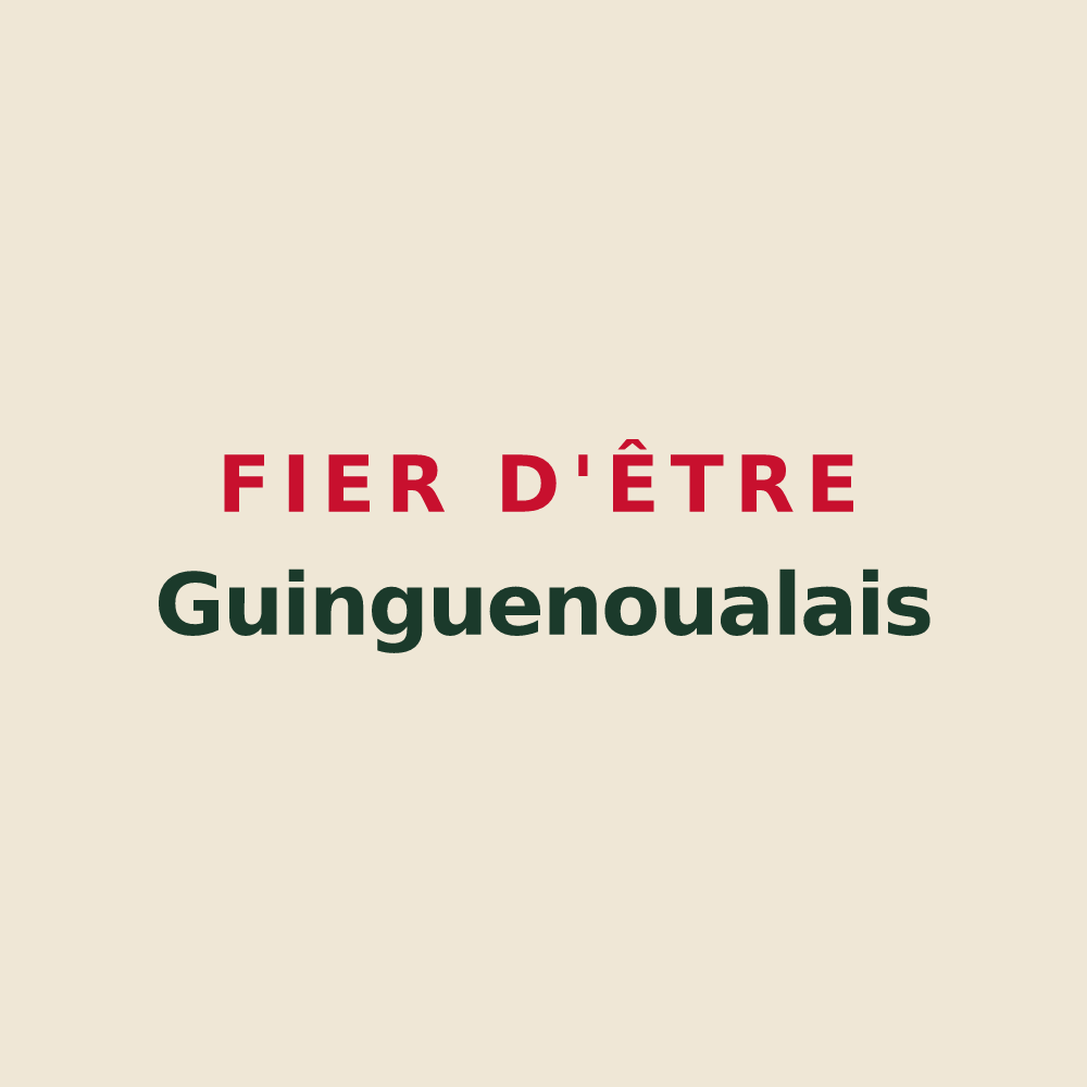 Tote bag « Fier d'être Guinguenoualais » — design pour Saint-Denoual