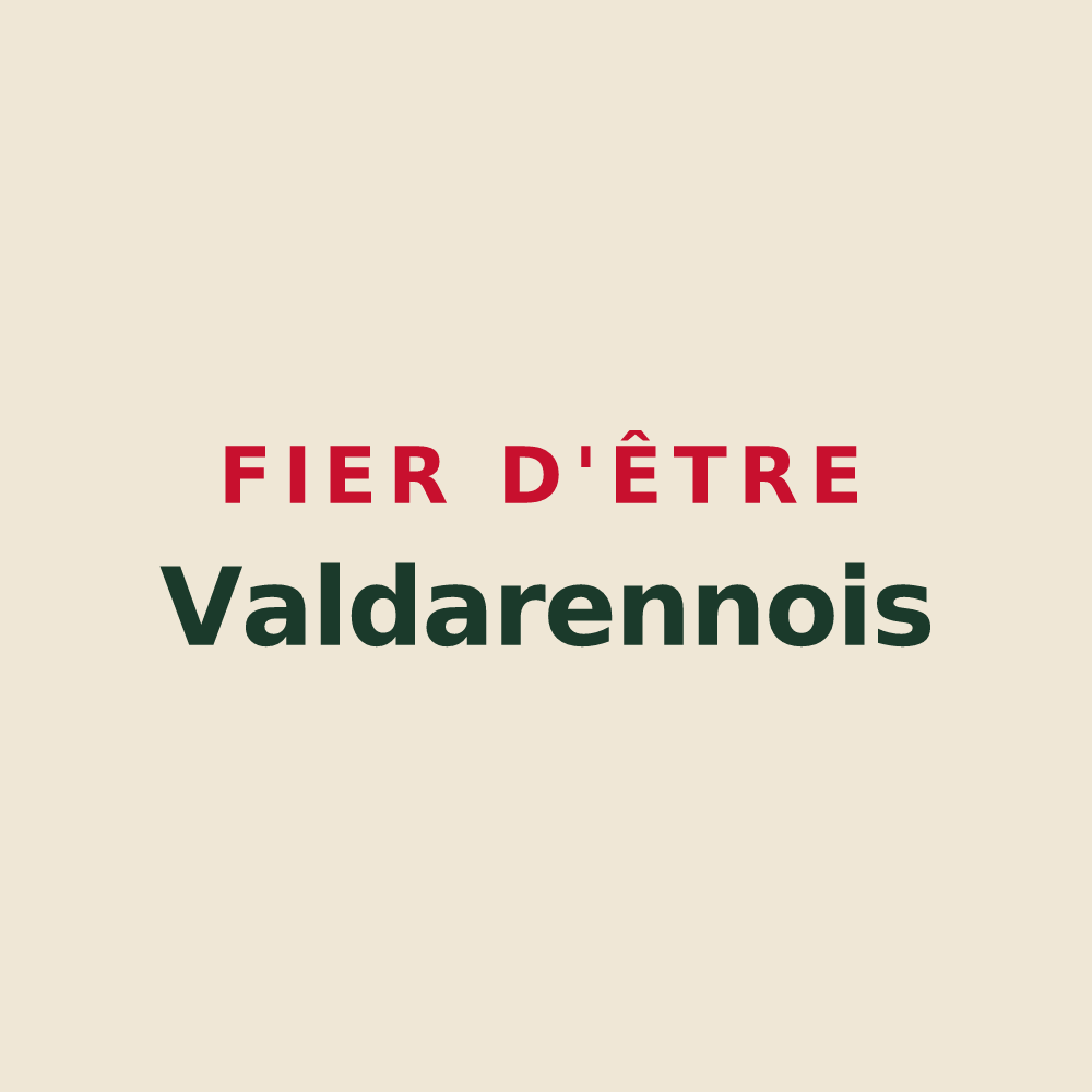 Tote bag « Fier d'être Valdarennois » — design pour Saint-Didier