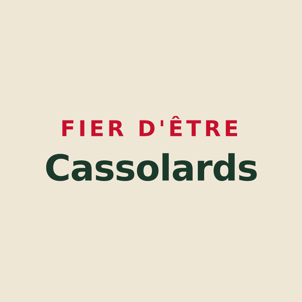 Tote bag « Fier d'être Cassolards » — design pour Saint-Didier-de-la-Tour