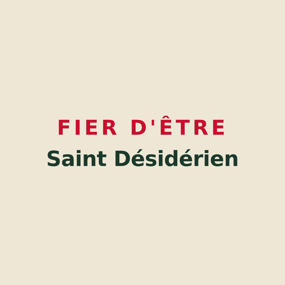 Tote bag « Fier d'être Saint Désidérien » — design pour Saint-Didier-en-Brionnais