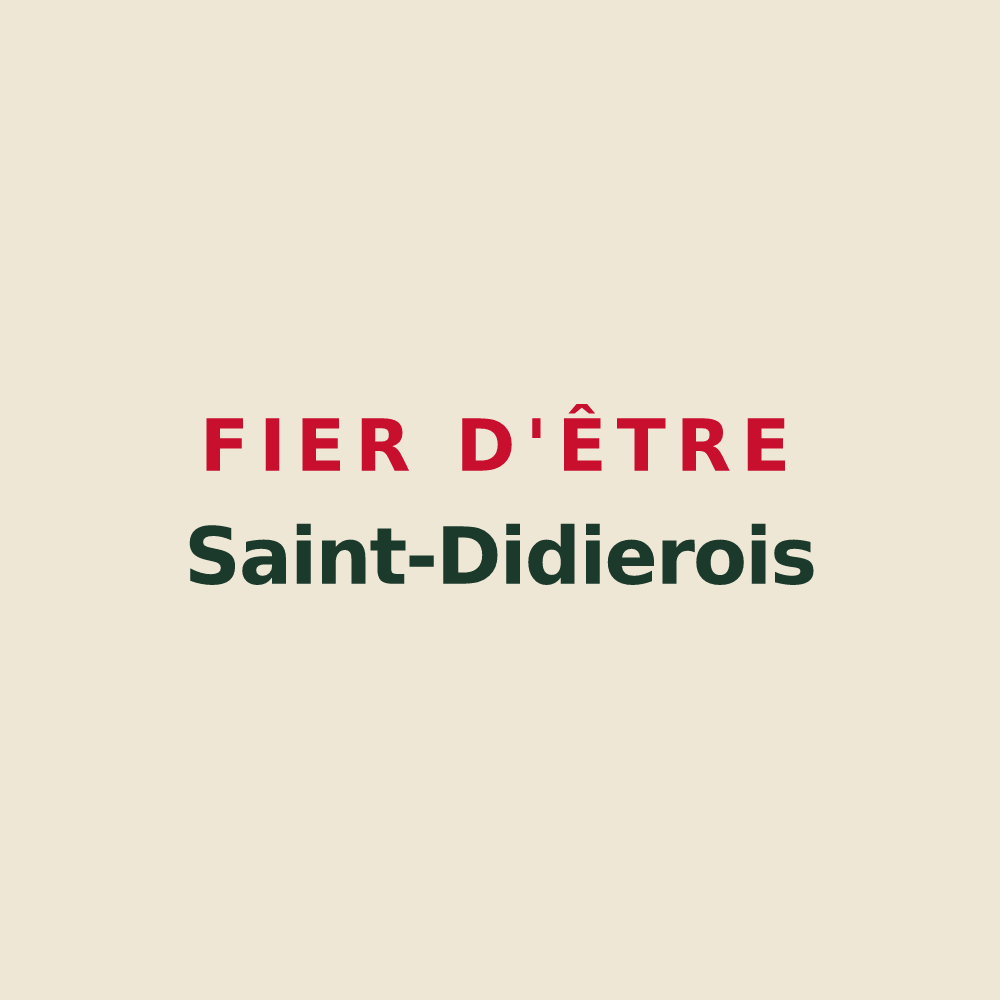 Tote bag « Fier d'être Saint-Didierois » — design pour Saint-Didier