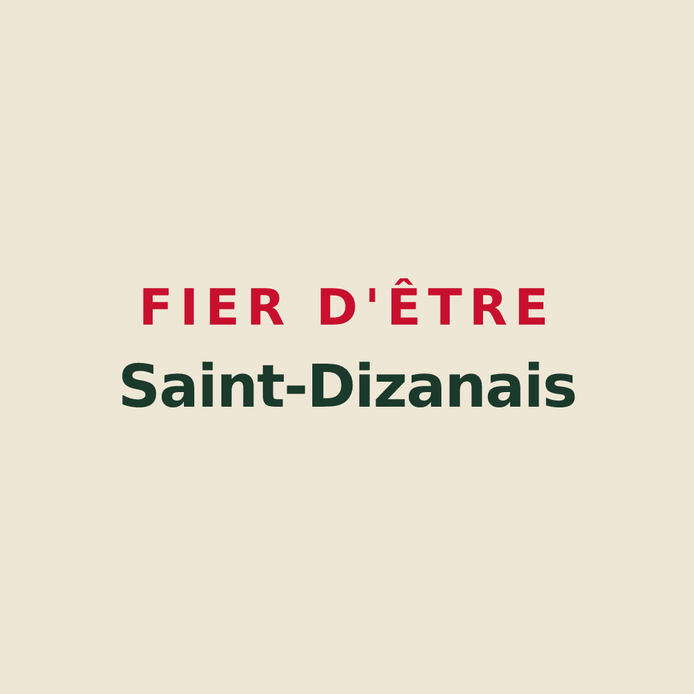 Tote bag « Fier d'être Saint-Dizanais » — design pour Saint-Dizant-du-Gua