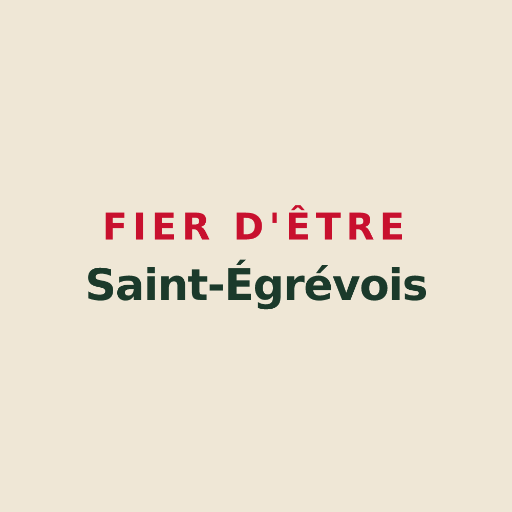 Tote bag « Fier d'être Saint-Égrévois » — design pour Saint-Égrève