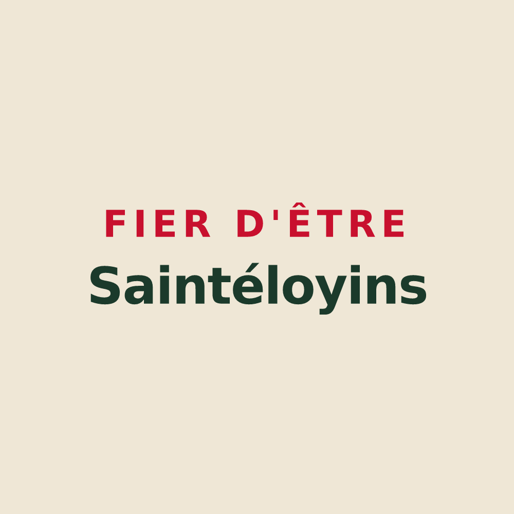 Tote bag « Fier d'être Saintéloyins » — design pour Saint-Éloi