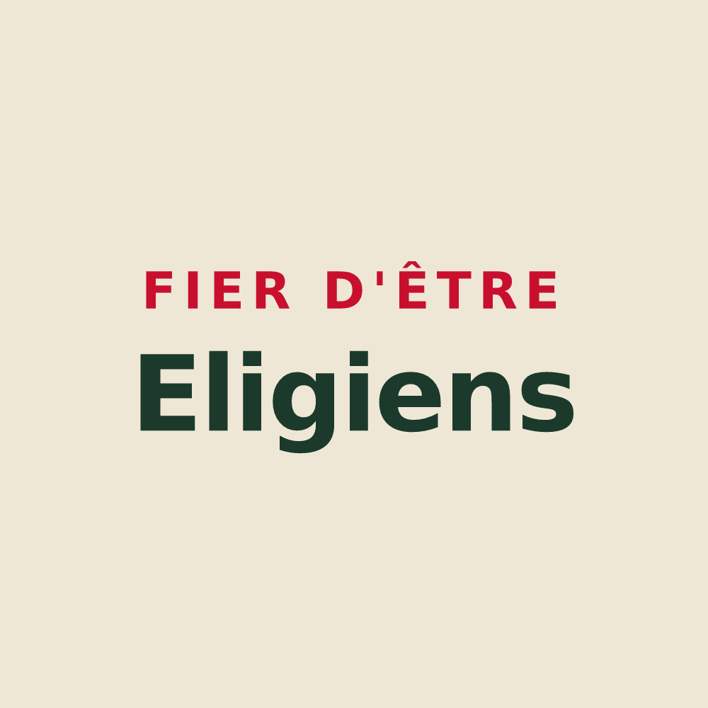 Tote bag « Fier d'être Eligiens » — design pour Saint-Éloi-de-Fourques