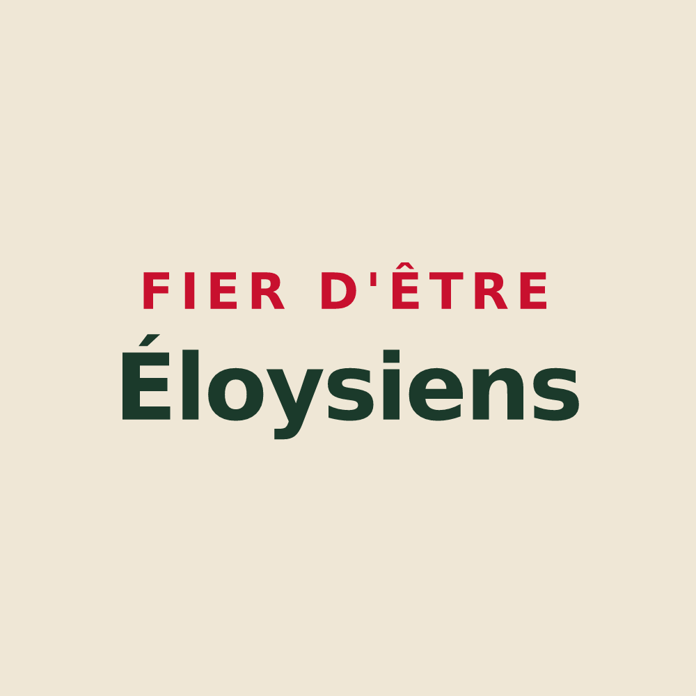 Tote bag « Fier d'être Éloysiens » — design pour Saint-Éloy-les-Mines