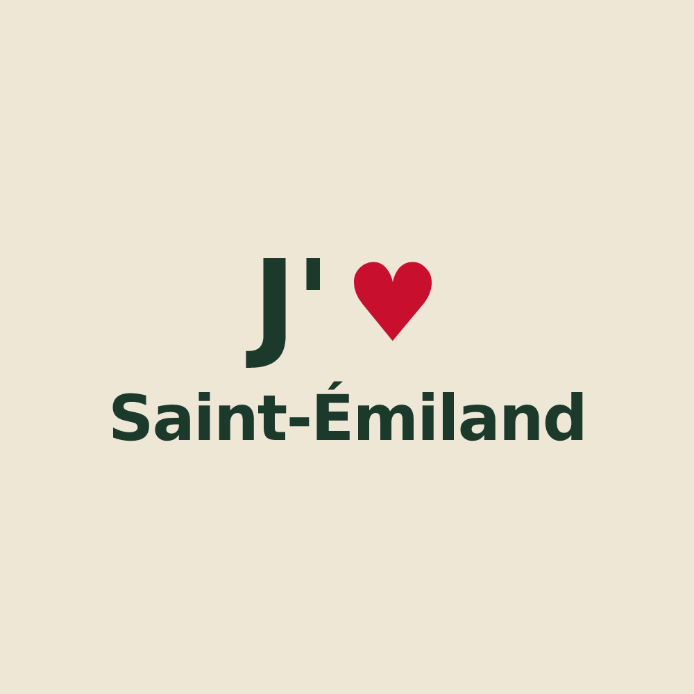 Tote bag personnalisé Saint-Émiland — design J'aime Saint-Émiland