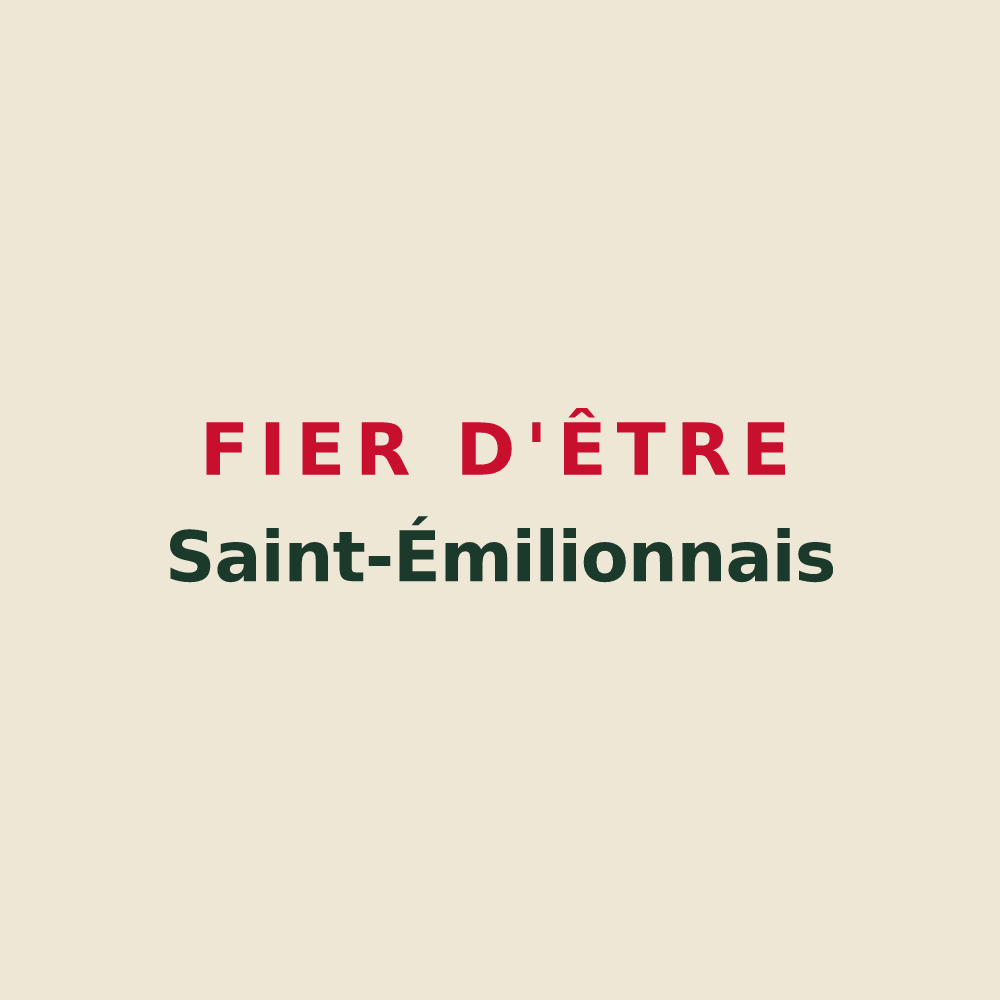 Tote bag « Fier d'être Saint-Émilionnais » — design pour Saint-Émilion