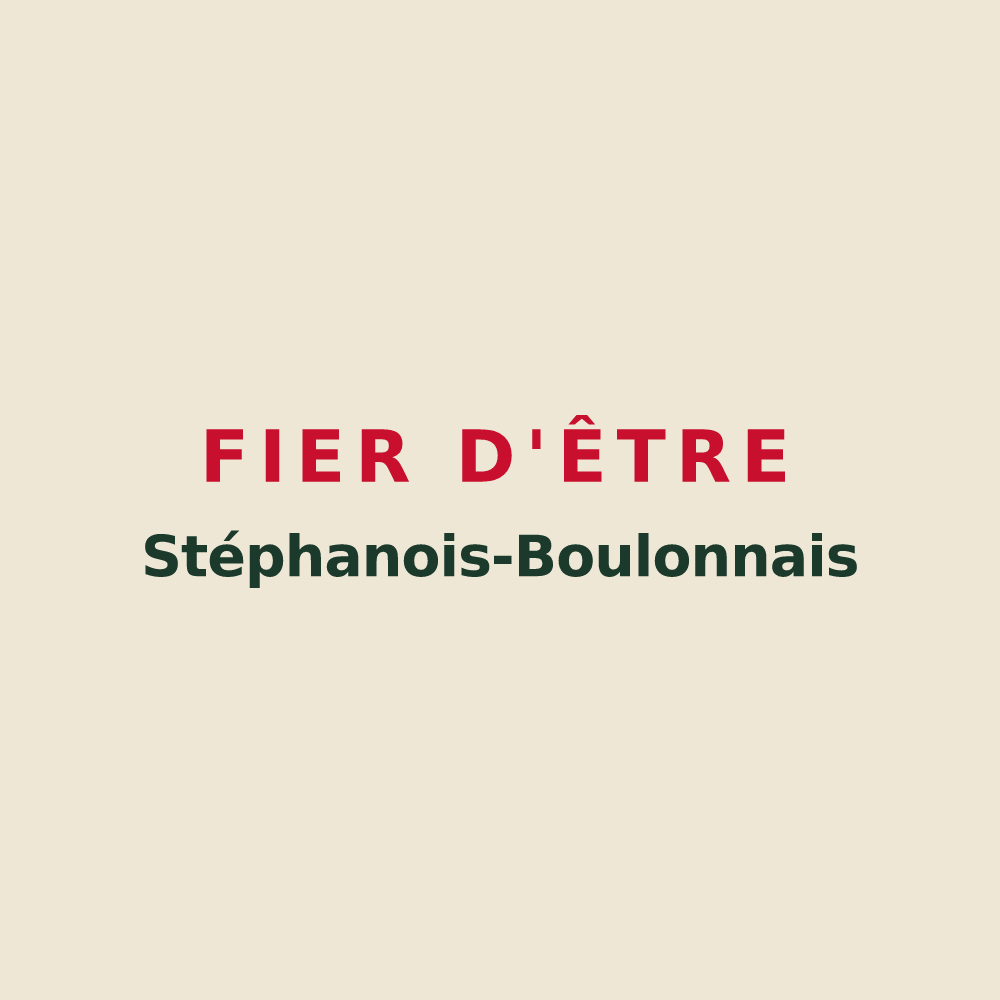 Tote bag « Fier d'être Stéphanois-Boulonnais » — design pour Saint-Étienne-de-Boulogne