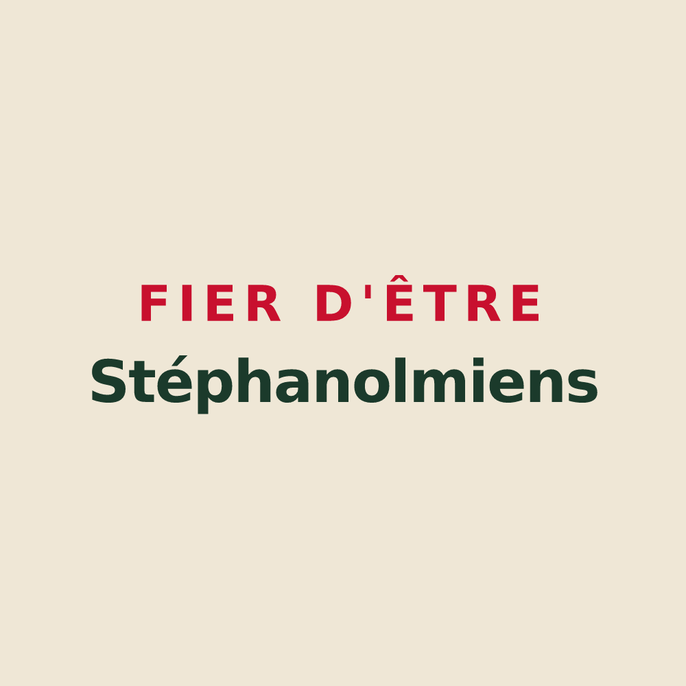 Tote bag « Fier d'être Stéphanolmiens » — design pour Saint-Étienne-de-l'Olm