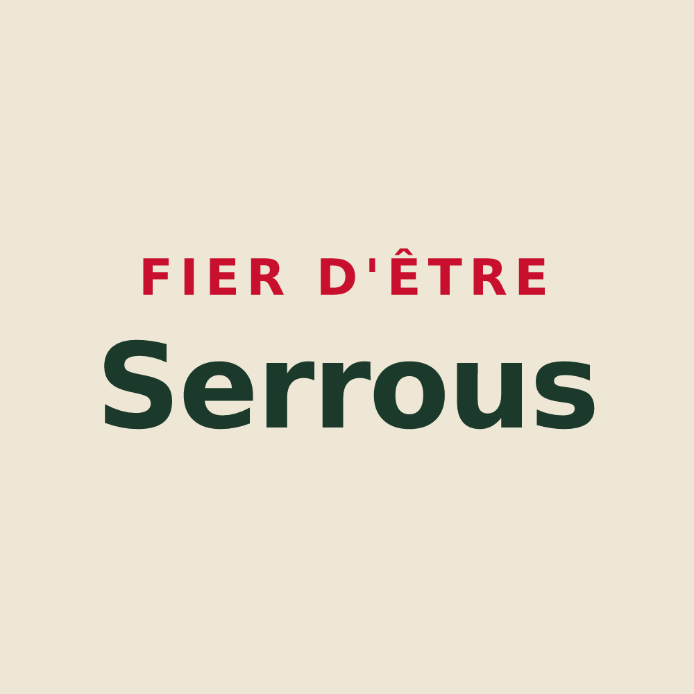 Tote bag « Fier d'être Serrous » — design pour Saint-Étienne-de-Serre