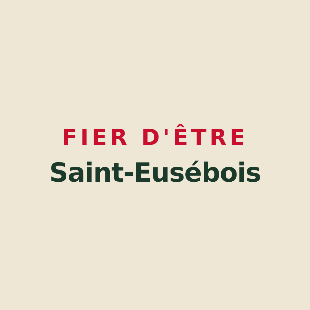 Tote bag « Fier d'être Saint-Eusébois » — design pour Saint-Eusèbe