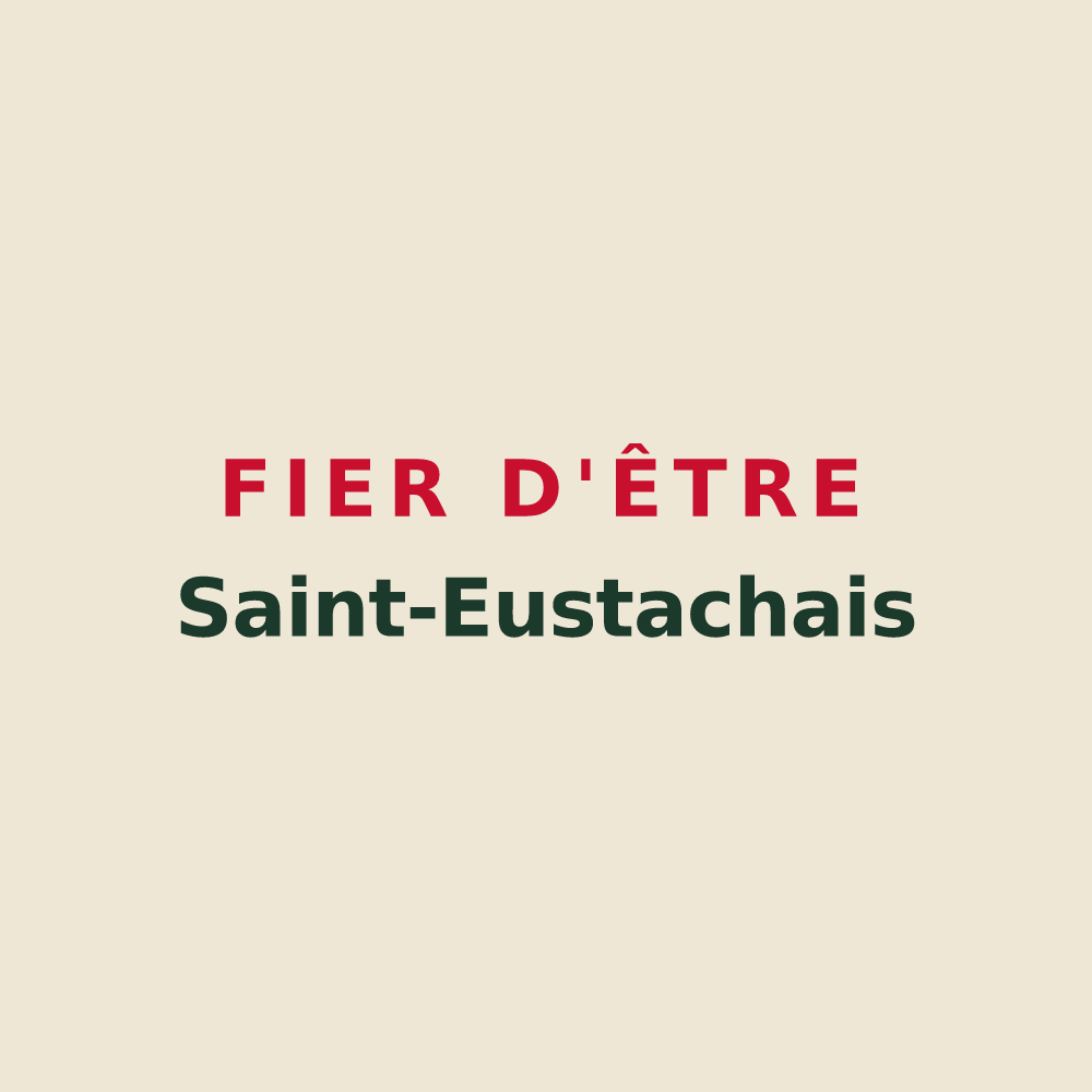 Tote bag « Fier d'être Saint-Eustachais » — design pour Saint-Eustache-la-Forêt