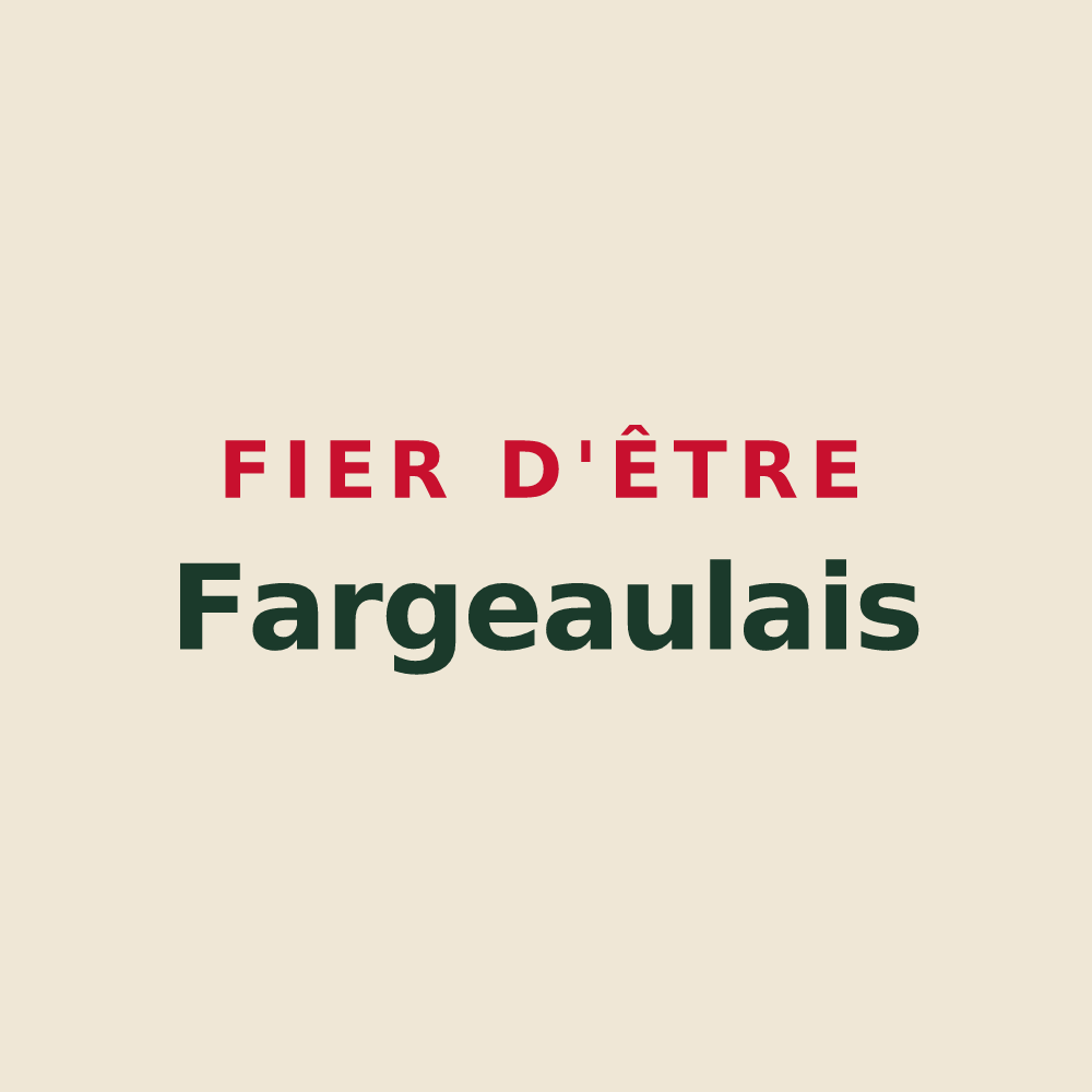Tote bag « Fier d'être Fargeaulais » — design pour Saint-Fargeau