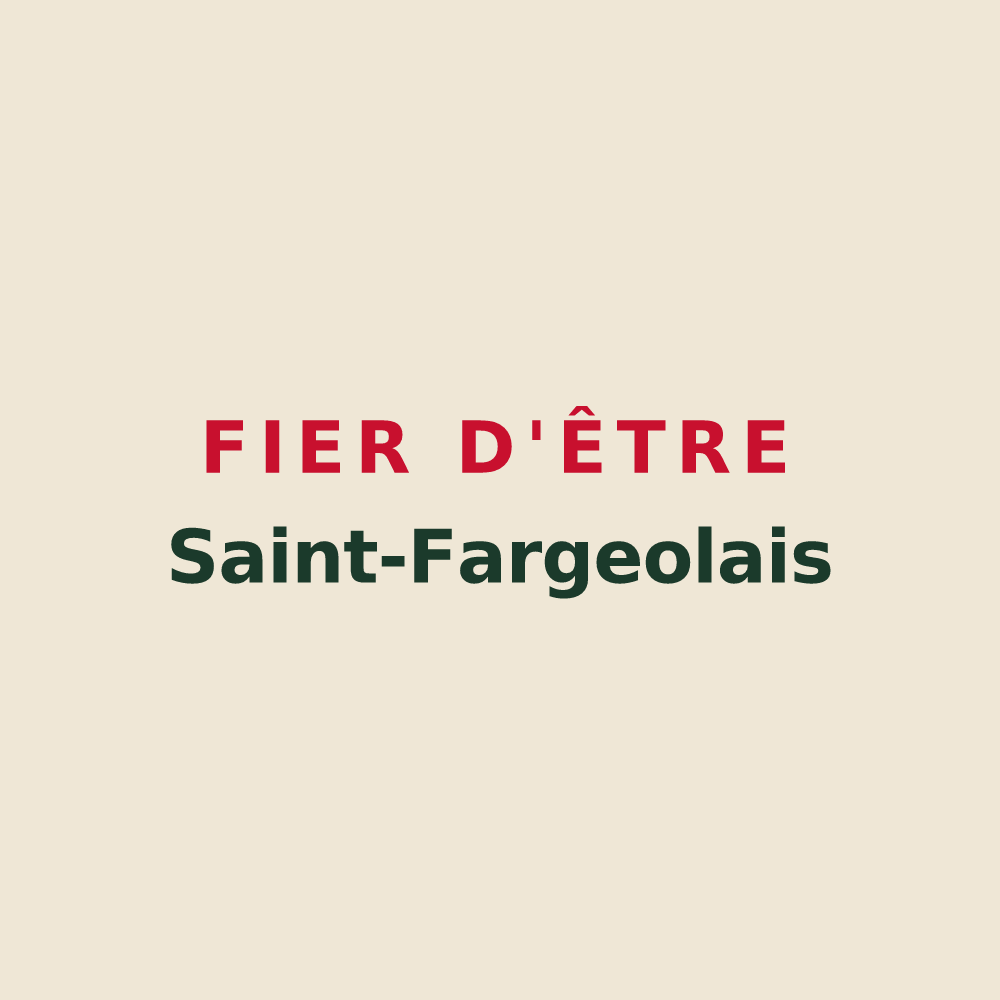 Tote bag « Fier d'être Saint-Fargeolais » — design pour Saint-Fargeol