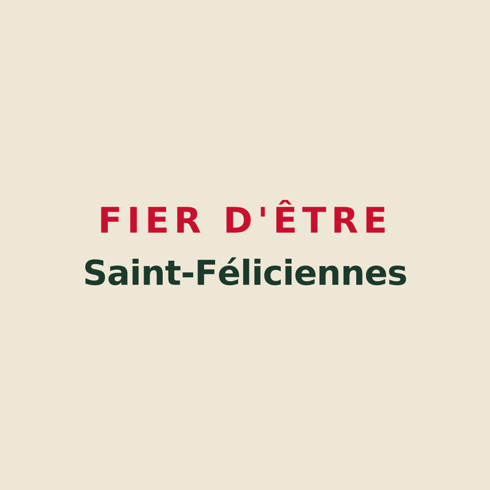 Tote bag « Fier d'être Saint-Féliciennes » — design pour Saint-Félix
