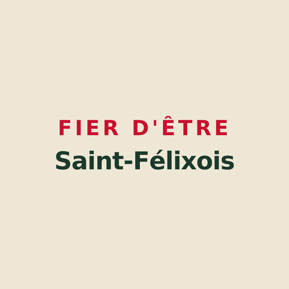 Tote bag « Fier d'être Saint-Félixois » — design pour Saint-Félix