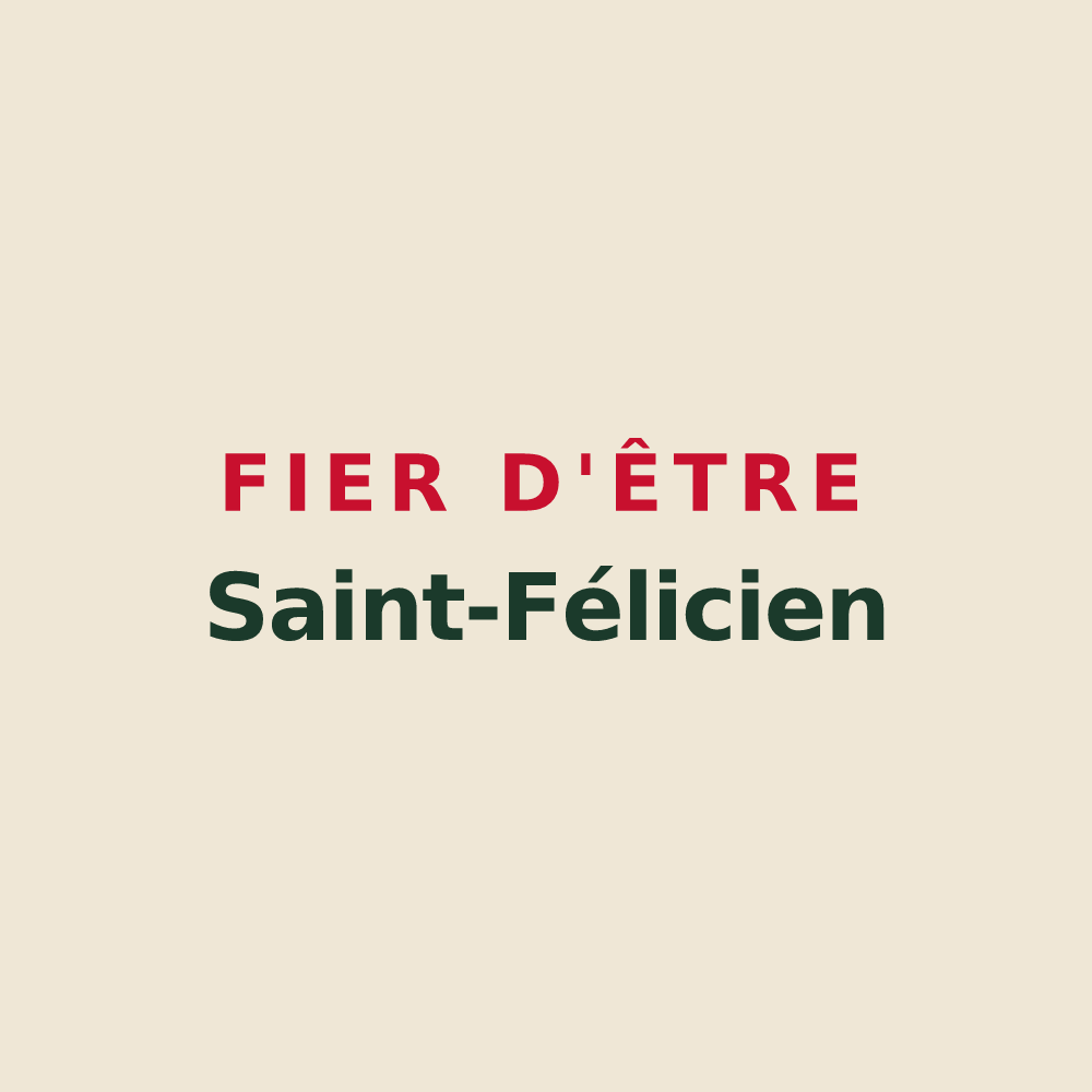 Tote bag « Fier d'être Saint-Félicien » — design pour Saint-Félix-de-Sorgues