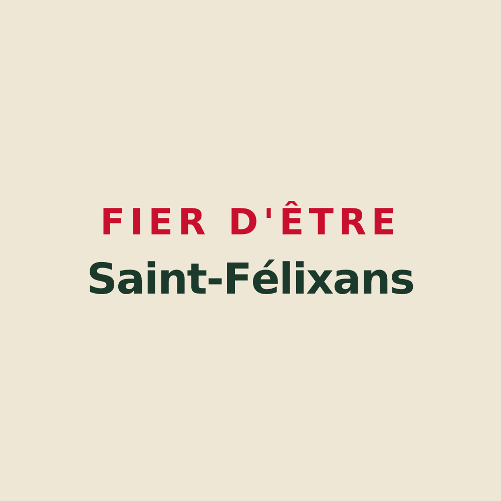 Tote bag « Fier d'être Saint-Félixans » — design pour Saint-Félix-de-Tournegat