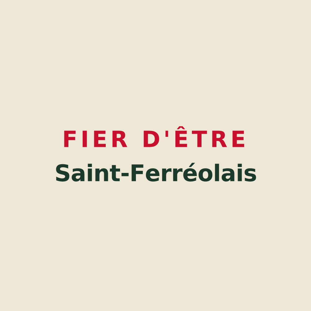 Tote bag « Fier d'être Saint-Ferréolais » — design pour Saint-Ferréol-Trente-Pas