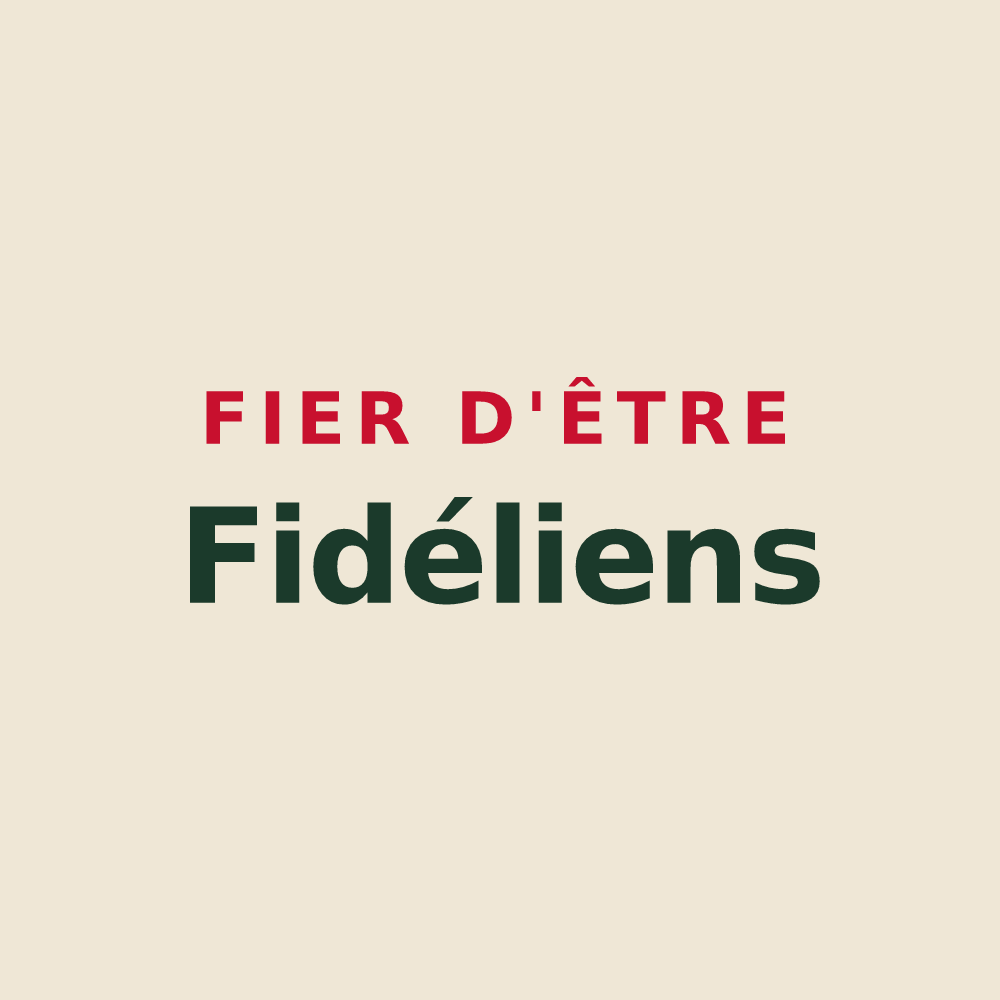 Tote bag « Fier d'être Fidéliens » — design pour Saint-Fiel