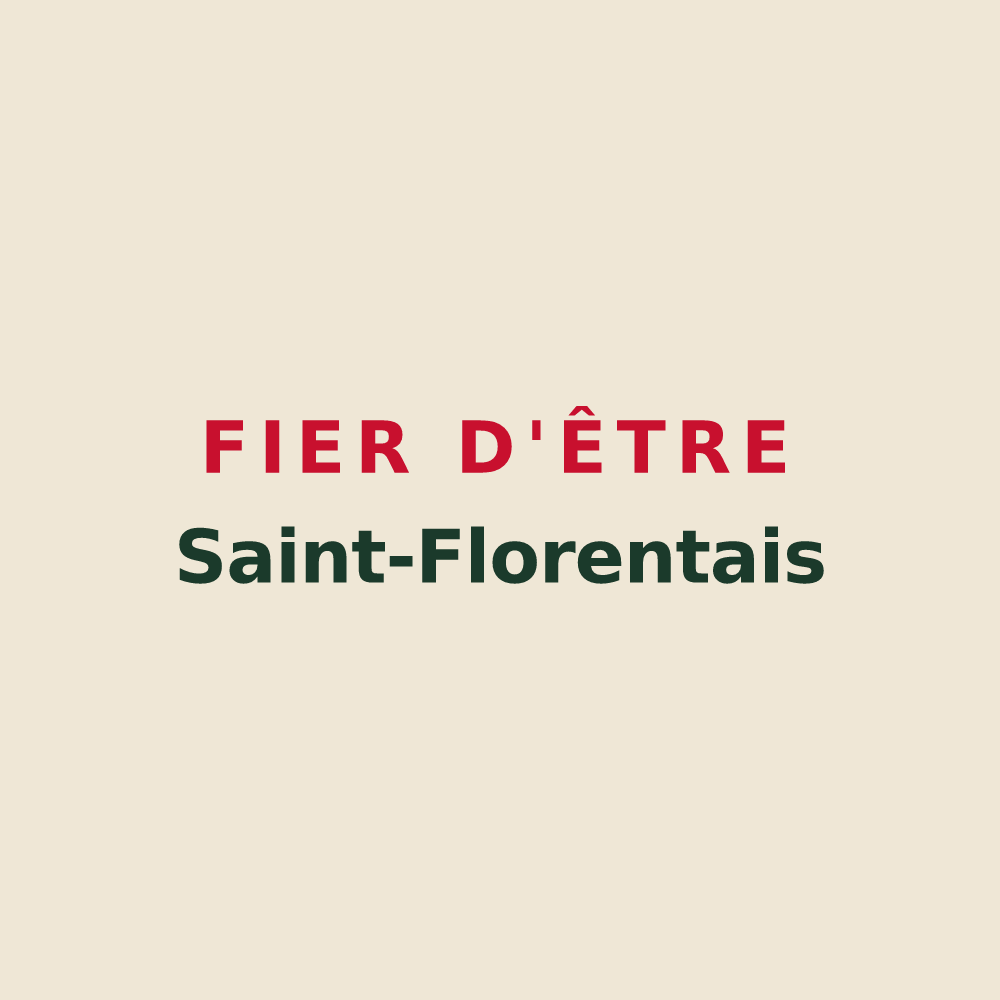 Tote bag « Fier d'être Saint-Florentais » — design pour Saint-Florent-le-Jeune