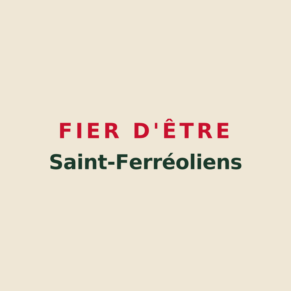 Tote bag « Fier d'être Saint-Ferréoliens » — design pour Saint-Forgeot