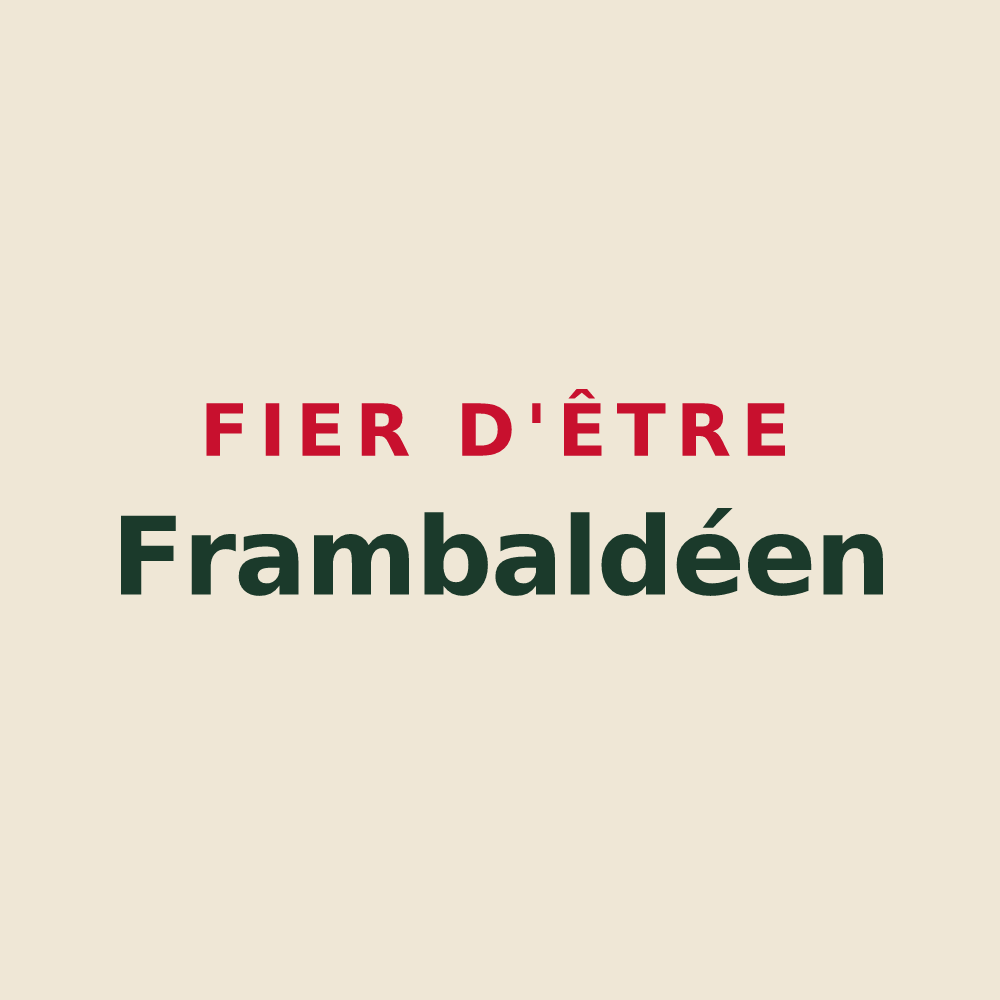 Tote bag « Fier d'être Frambaldéen » — design pour Saint-Fraimbault-de-Prières