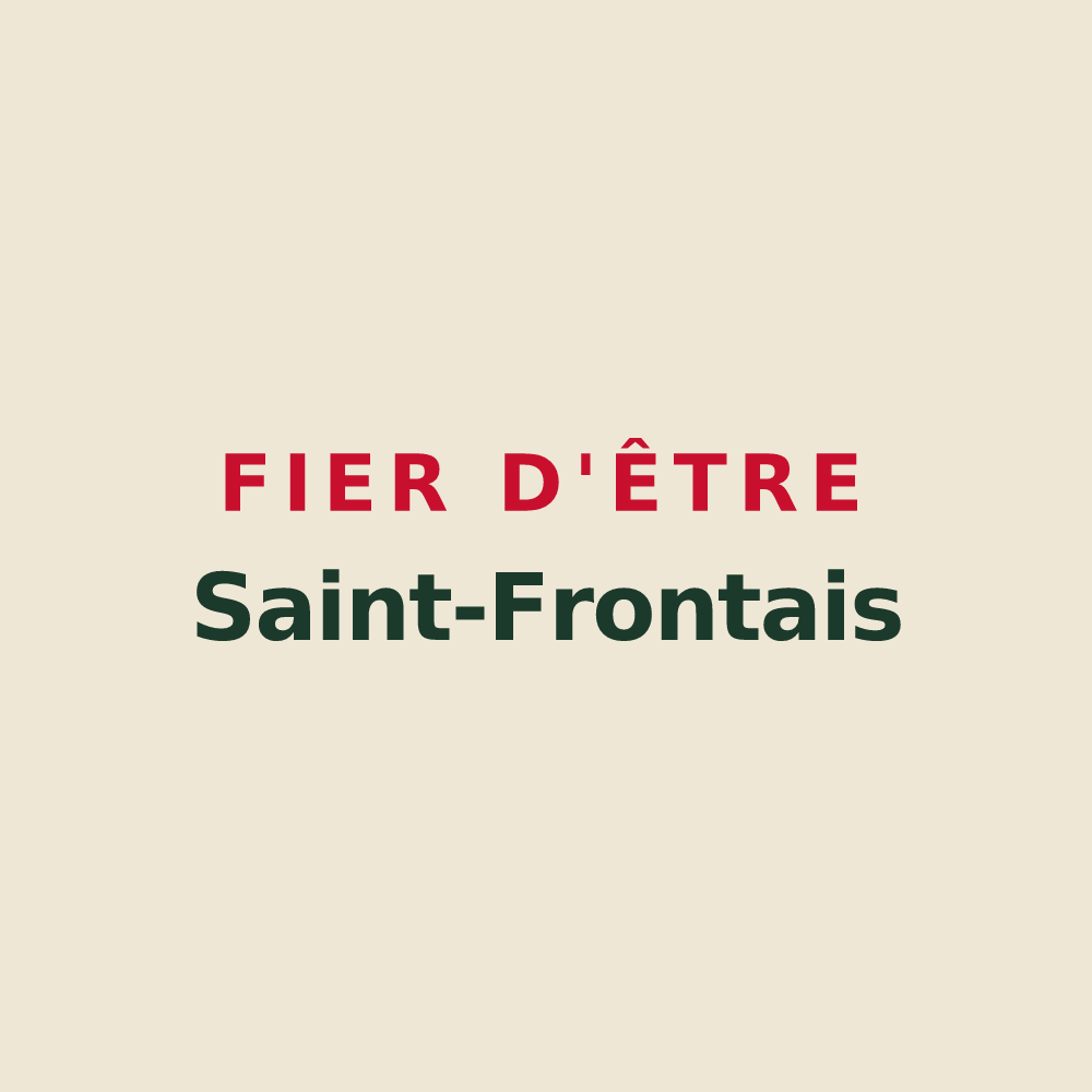 Tote bag « Fier d'être Saint-Frontais » — design pour Saint-Front-la-Rivière