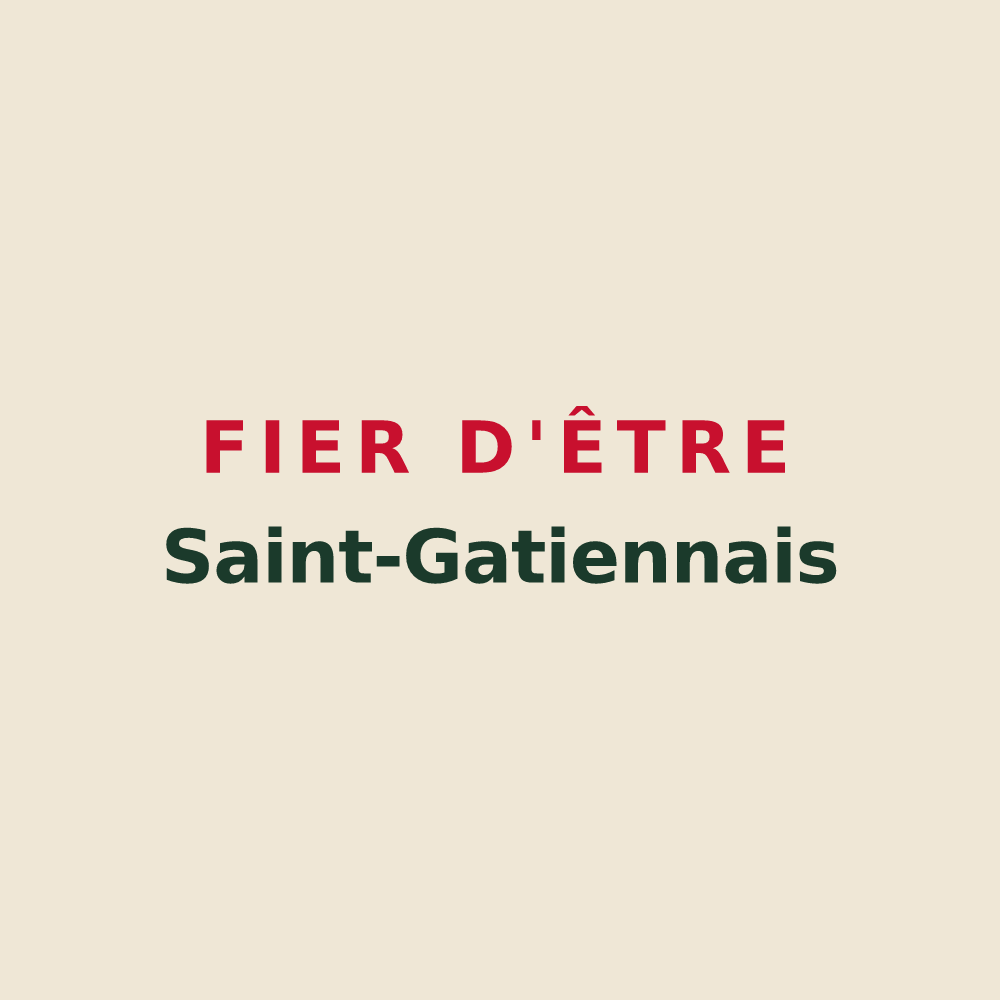 Tote bag « Fier d'être Saint-Gatiennais » — design pour Saint-Gatien-des-Bois